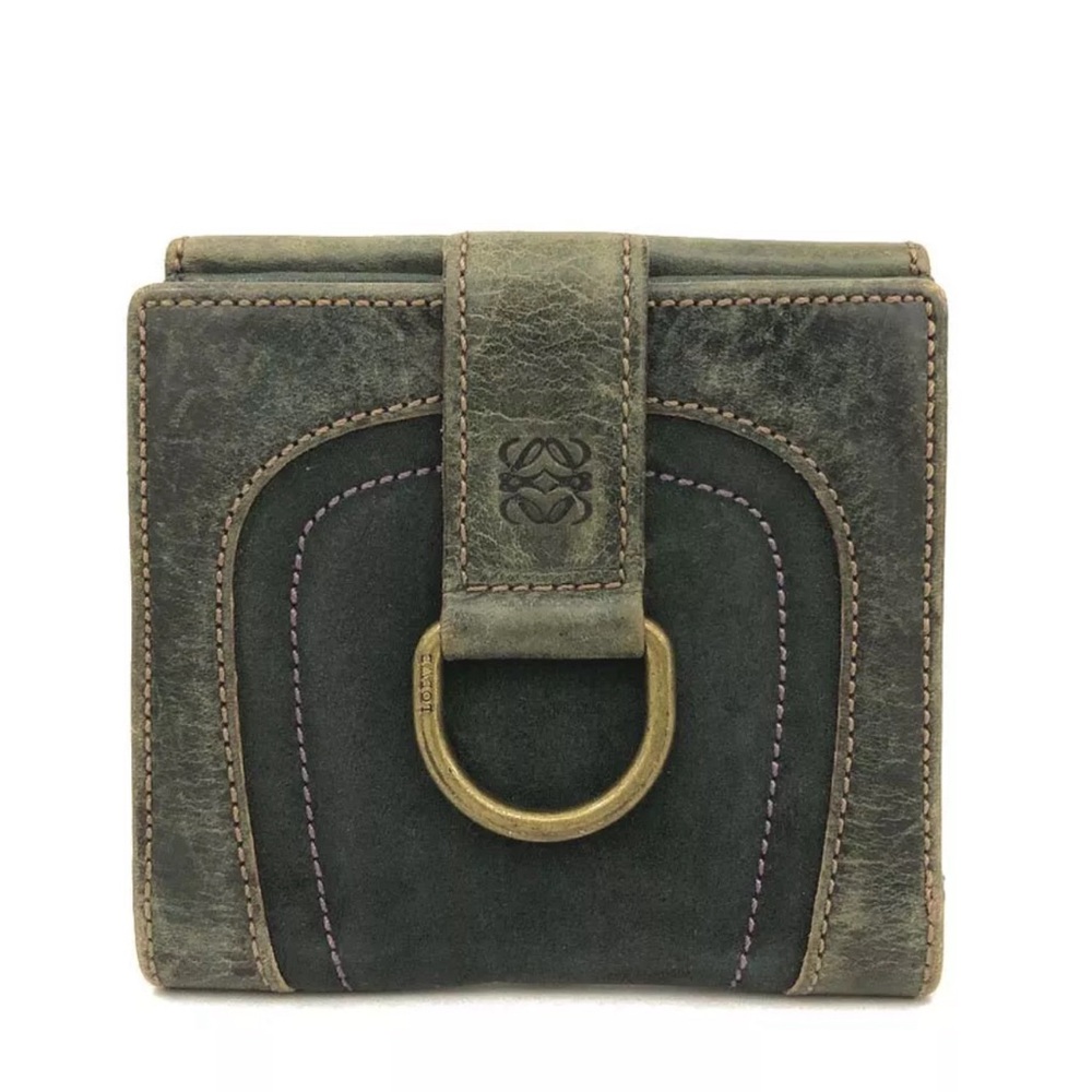 LOEWE Anagram Leather Bifold Wallet.